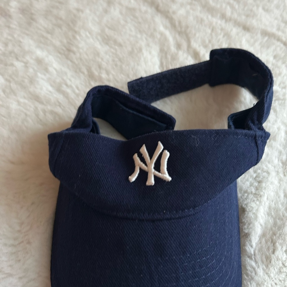 Navy Blue Visor with White Logo - Picture 8 of 8